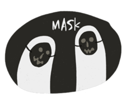 two in night<3> sticker #9144426