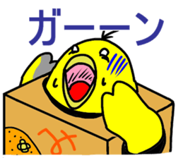 cardboard bird sticker #9144466