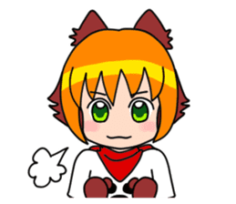Puppy girl Kokoro-chan sticker #9144729