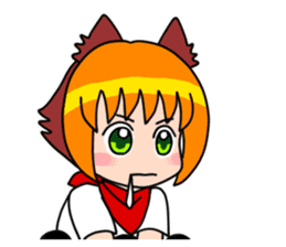 Puppy girl Kokoro-chan sticker #9144733