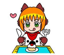 Puppy girl Kokoro-chan sticker #9144734