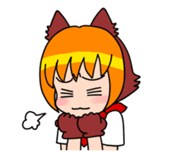 Puppy girl Kokoro-chan sticker #9144738