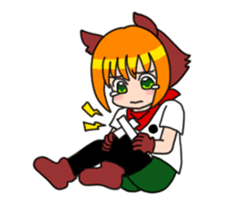 Puppy girl Kokoro-chan sticker #9144750