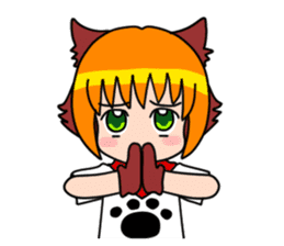 Puppy girl Kokoro-chan sticker #9144754