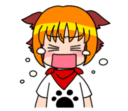 Puppy girl Kokoro-chan sticker #9144761