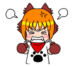Puppy girl Kokoro-chan sticker #9144763