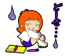 Work to draw a picture  Illustrator sticker #9145446