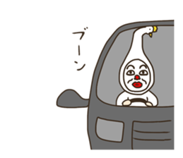 the man who keeps a swan. sticker #9146879