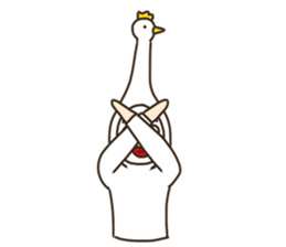 the man who keeps a swan. sticker #9146883