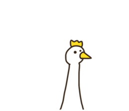 the man who keeps a swan. sticker #9146895