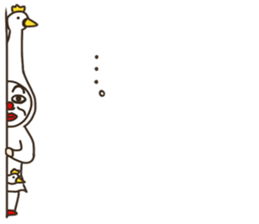 the man who keeps a swan. sticker #9146899