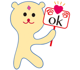 The cat from outer space & Bear FORYOU sticker #9147079