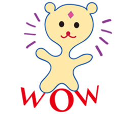 The cat from outer space & Bear FORYOU sticker #9147083