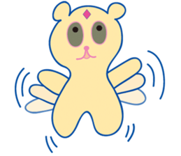 The cat from outer space & Bear FORYOU sticker #9147104