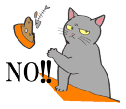 Cats of various coat colors sticker #9147556