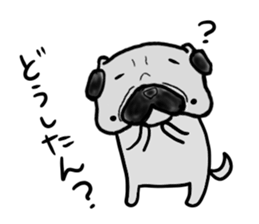 okayamaben pug sticker #9148275