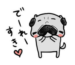 okayamaben pug sticker #9148283