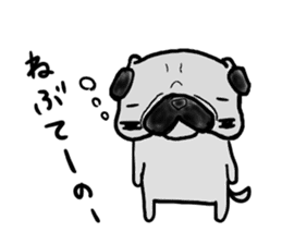 okayamaben pug sticker #9148287