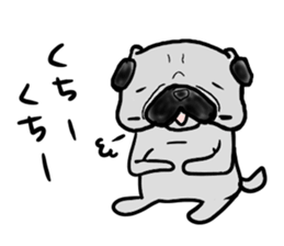 okayamaben pug sticker #9148292