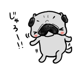 okayamaben pug sticker #9148293