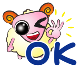 Sheep-Take youth to laugh A sticker #9149116