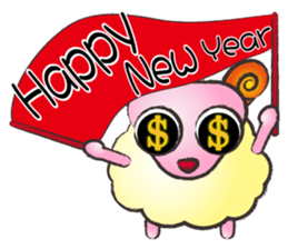 Sheep-Take youth to laugh A sticker #9149127