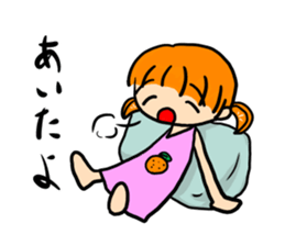 AKUMAKI-CHAN and KOMIKAN-CHAN sticker #9149857