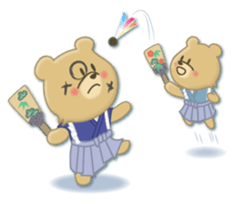 Japanese New Year. Kuma the tiny bear4 sticker #9150250