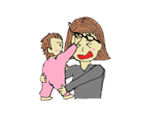 Baby and Family sticker #9151859
