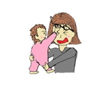 Baby and Family sticker #9151859