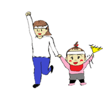 Baby and Family sticker #9151861