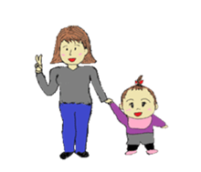 Baby and Family sticker #9151864