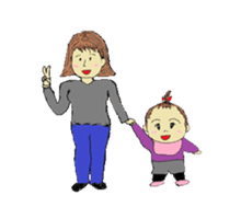 Baby and Family sticker #9151864