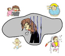 Baby and Family sticker #9151867
