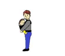 Baby and Family sticker #9151870