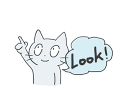 GOGOcute cat English sticker #9154555