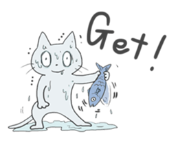 GOGOcute cat English sticker #9154558