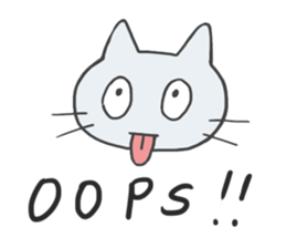 GOGOcute cat English sticker #9154561