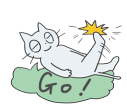 GOGOcute cat English sticker #9154563