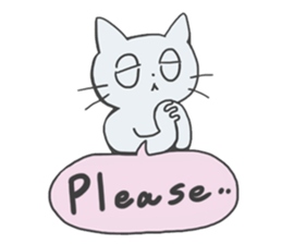 GOGOcute cat English sticker #9154564