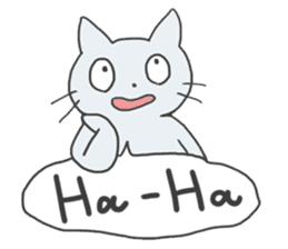 GOGOcute cat English sticker #9154567