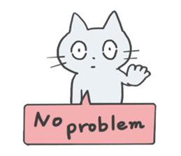 GOGOcute cat English sticker #9154573