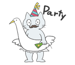 GOGOcute cat English sticker #9154574