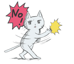 GOGOcute cat English sticker #9154575