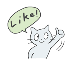 GOGOcute cat English sticker #9154580