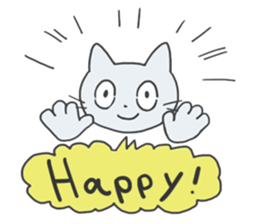 GOGOcute cat English sticker #9154583