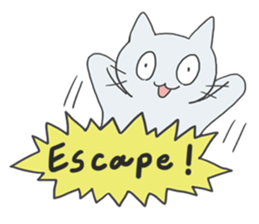 GOGOcute cat English sticker #9154586