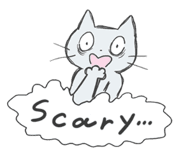 GOGOcute cat English sticker #9154589