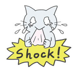 GOGOcute cat English sticker #9154590