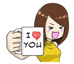 31 Days I love you 9 Days I hate you (F) sticker #9154633
